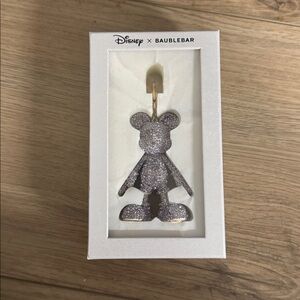 New in box Disney x Baublebar mickey bling keychain/bag charm- purple